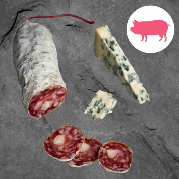 Saucisson sec au roquefort
