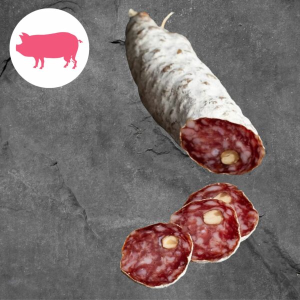 Saucisson sec aux noisettes